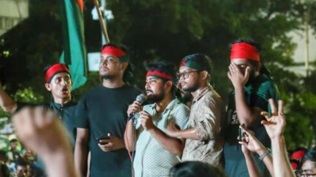 Protesters at Shahbag intersection, July 11, 2024/Dhaka Tribune