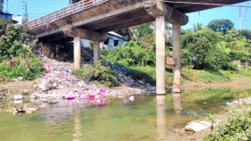 দখল-দূষণে মৃতপ্রায় রাজবাড়ীর চন্দনা নদী