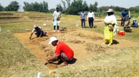 মহাস্থানগড়ে প্রত্নতত্ত্ব অধিদপ্তরের খনন কাজ শুরু