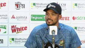 শান্ত: পাওয়ার প্লেতে ৩ উইকেট হারানোর পর সেমিফাইনালের জন্য খেলেনি বাংলাদেশ