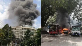 বিএসএমএমইউ হাসপাতালে ভাঙচুর-অগ্নিসংযোগ, আতঙ্কে রোগীরা