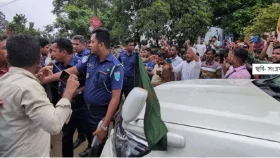 জাফলং পরিদর্শনে গিয়ে স্থানীয়দের রোষানলে দুই উপদেষ্টা