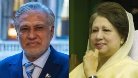 খালেদা জিয়াকে দেখতে রবিবার বাসভবনে যাবেন ইসহাক দার
