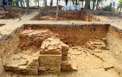 দীর্ঘদিন ধরে এই প্রাচীন নিদর্শন ছিল ঝোপঝাড়ের আড়ালে/ঢাকা ট্রিবিউন
