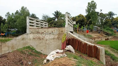 স্থানীয়রা সড়কটিকে পতিত সড়ক বলছেন/ঢাকা ট্রিবিউন