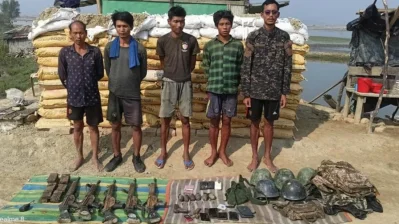 বাংলাদেশে আশ্রয় নেওয়া মিয়ানমারের বিজিপি সদস্য/সংগৃহীত