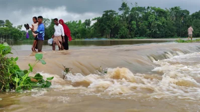 সিলেটে বন্যা/ফাইল ছবি/ঢাকা ট্রিবিউন